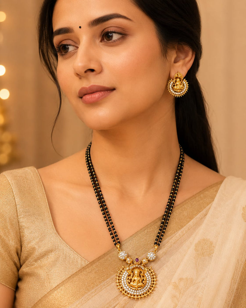Divine Lakshmi premium designer pendant set  Mangalsutra