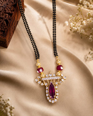 Royal Ruby Premium designer pendant Mangalsutra
