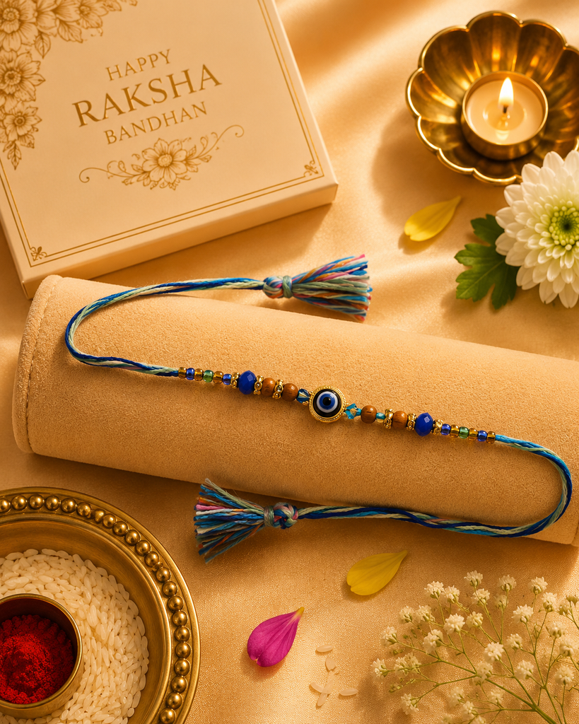Blue Evil Eye Rakhi