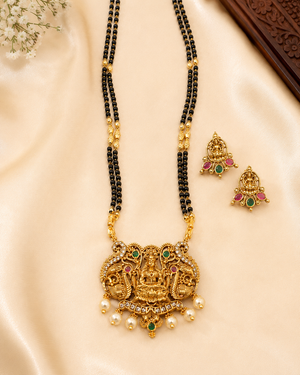 Handmade designer premium Lakshmi Temple Mangalsutra Set