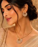 Royal  Pearl  Peacock 🦚 Necklace Set & premium Hasli: