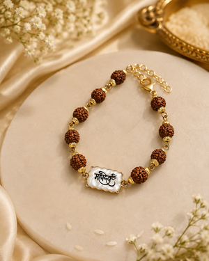 Mahadev Rudraksha Rakhi & Bracelet