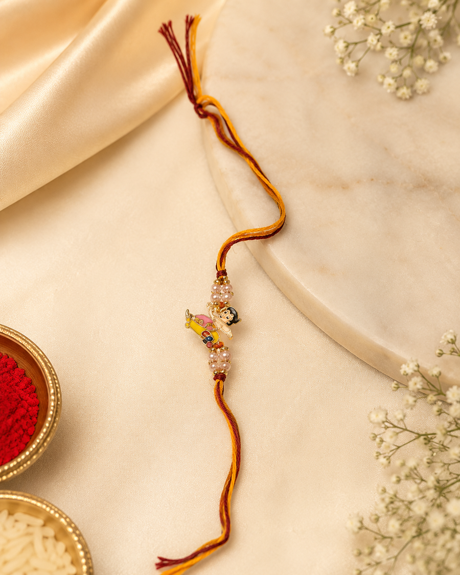 Hanuman Pearl Handmade Rakhi