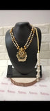 Customised Stone & Nakshi Pendent set with premium pearl & Nakshi balls