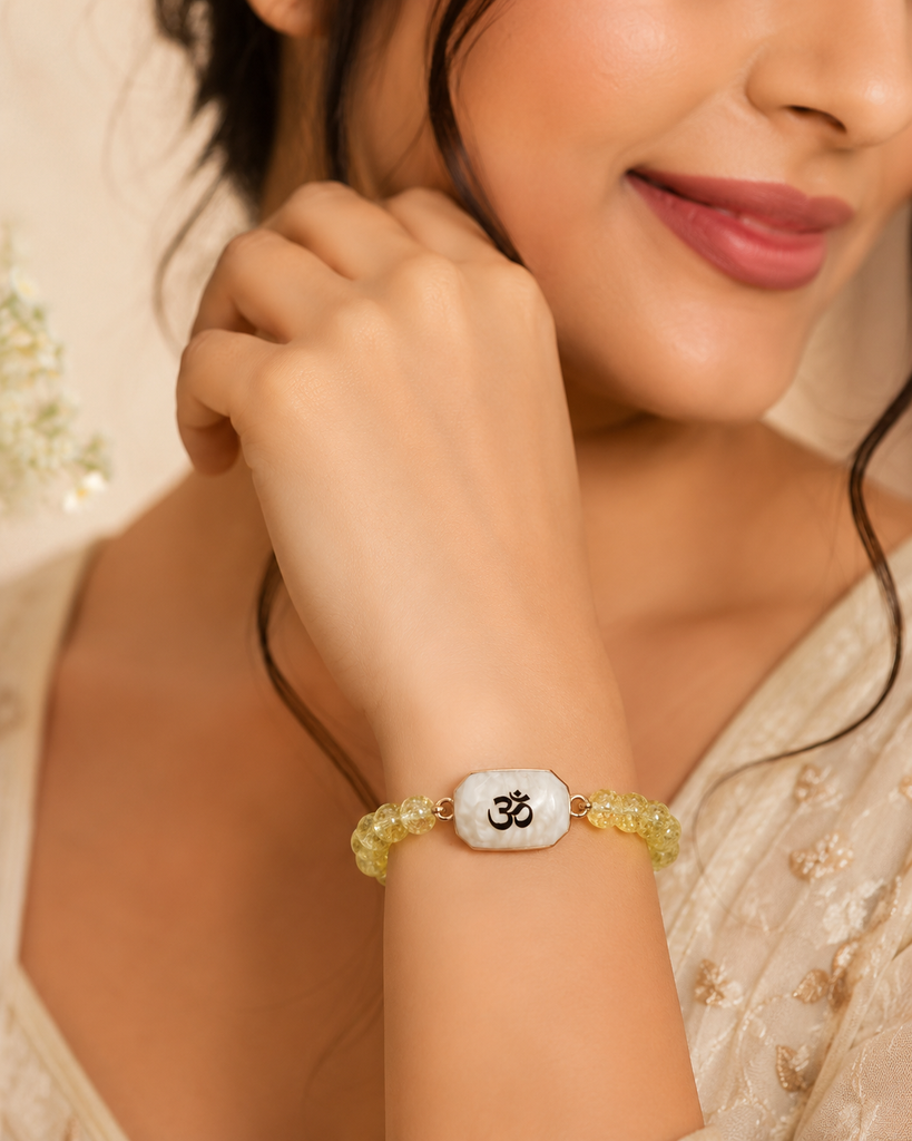 Divine Om Crystal Bracelet
