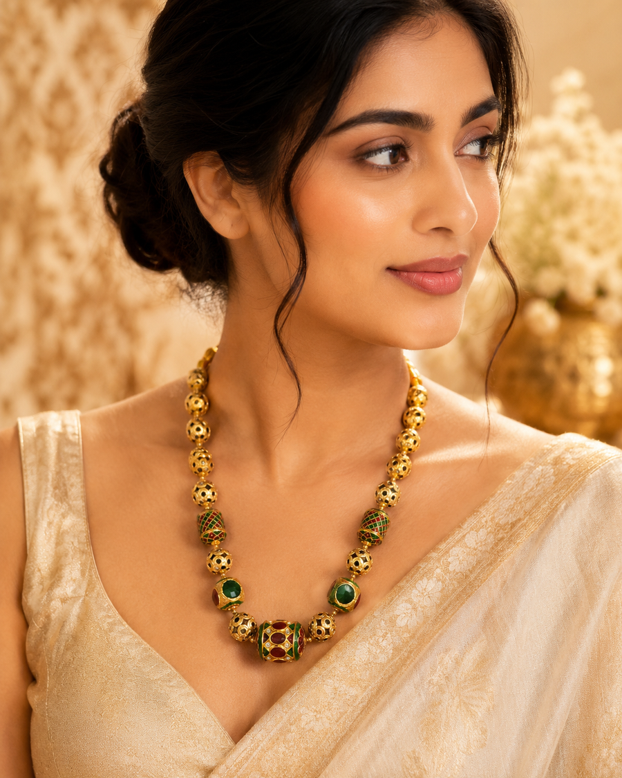 Traditional Meenakari Statement Necklace