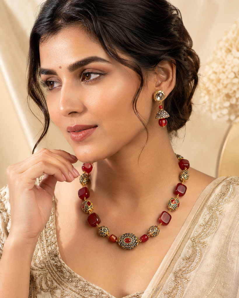 Heritage Ruby Jewellery Set