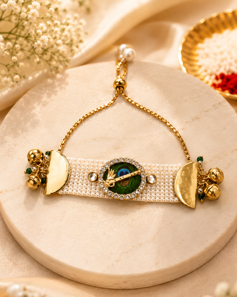 Krishna Inspired  🪈  Charm  Bracelet