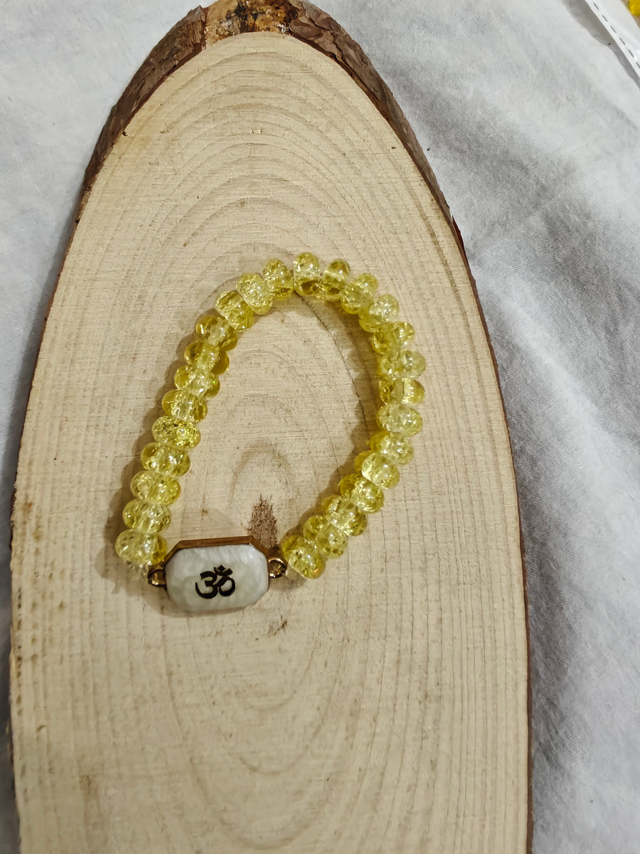 Divine Om Crystal Bracelet
