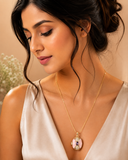 Vintage Pink Pendant Chain