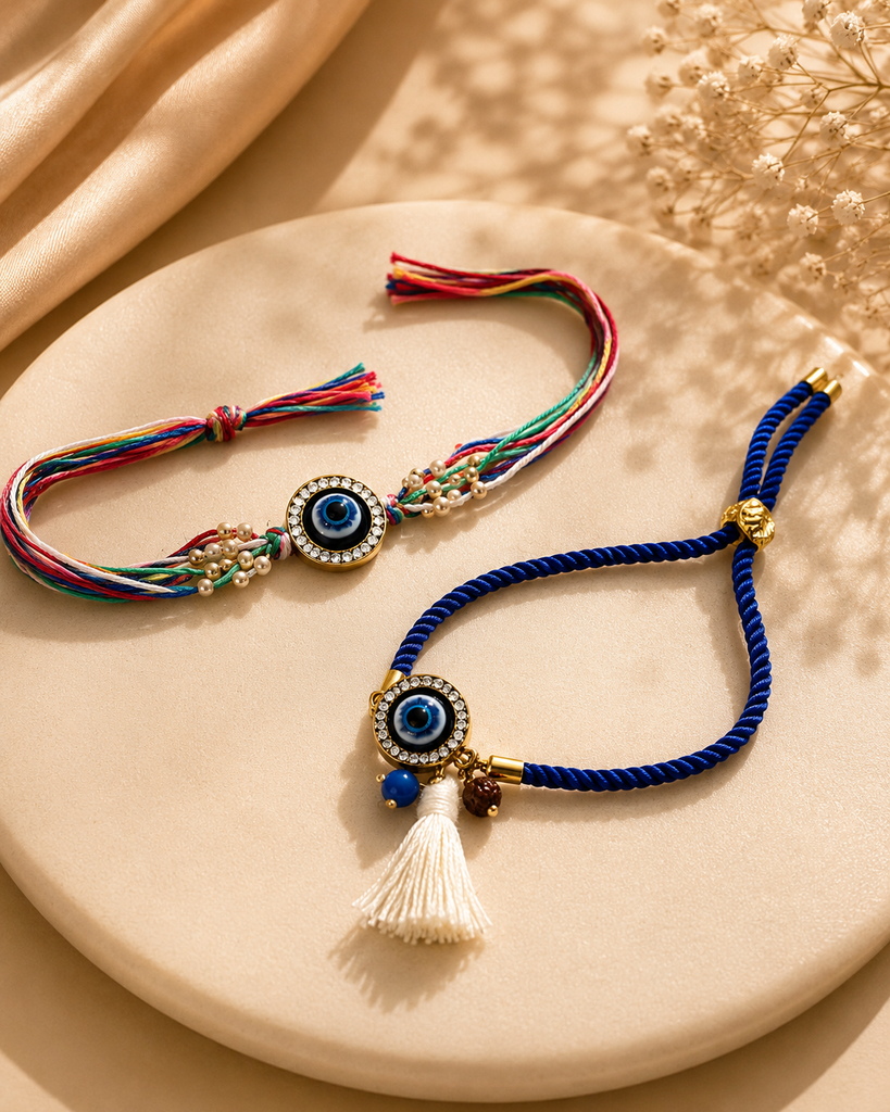 Evil Eye  Protection &  Premium Nazar Rakhi Set