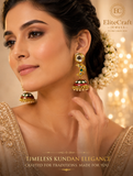 Meenakari Jhumka Drop Earrings