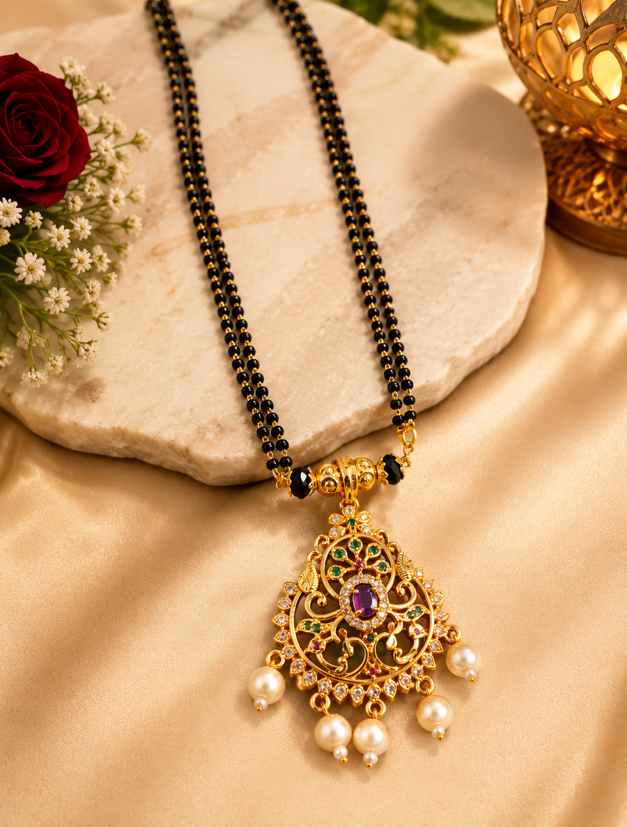 Micro polish mangalsutra