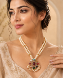 Navratna Pearl Necklace