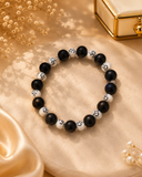 Black White Om Bracelet