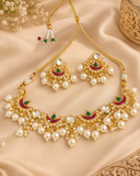 Heritage  Kundan & Pearl Choker Set