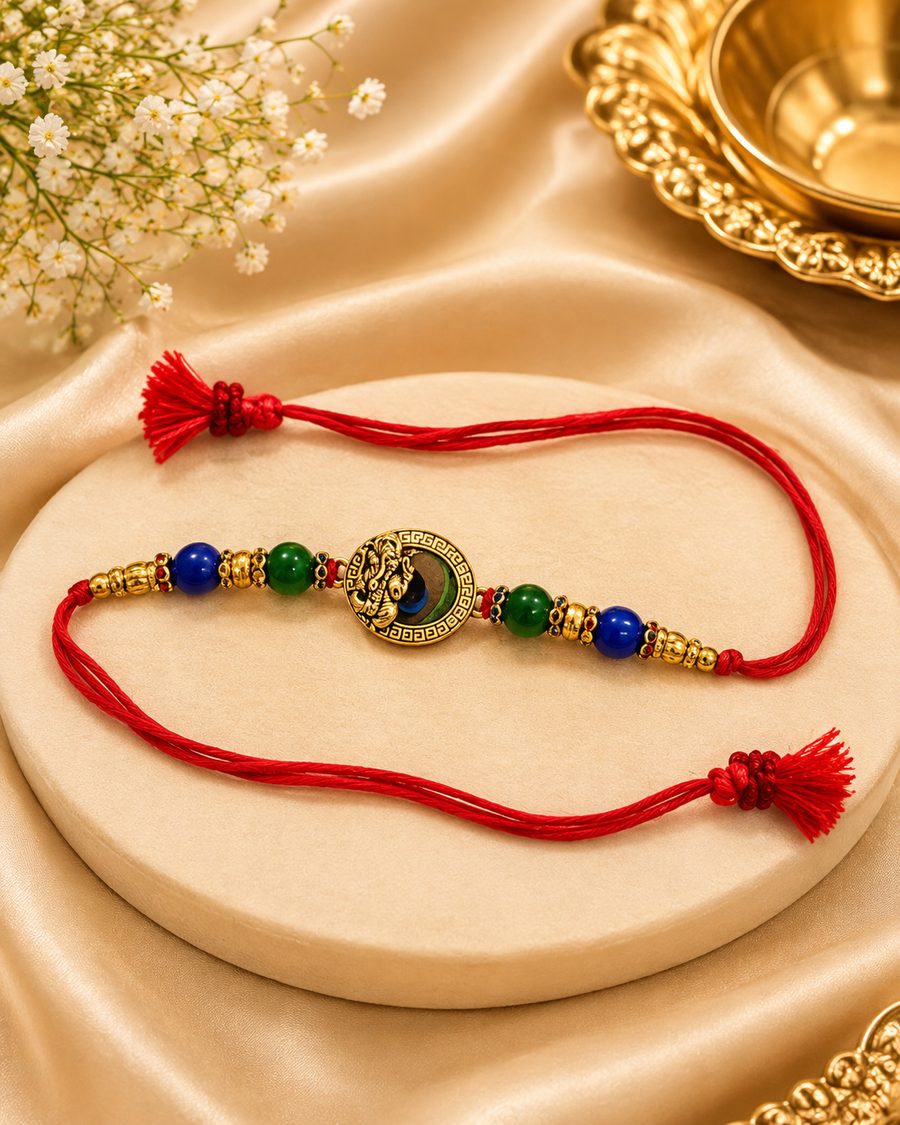 Divine Ganesha  charm Rakhi