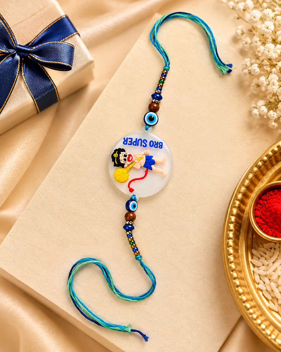 Handmade Superhero Charm Rakhi