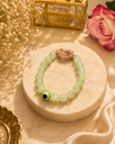 Green Evil Eye charm beads Bracelet