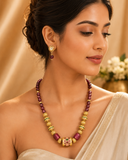 Handmade Heritage Beaded Statement Neecklace