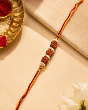 Traditional Rudraksha Thread Rakhi