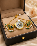 Customised Meenakari Kundan & peacock Diall Jewellery Watch