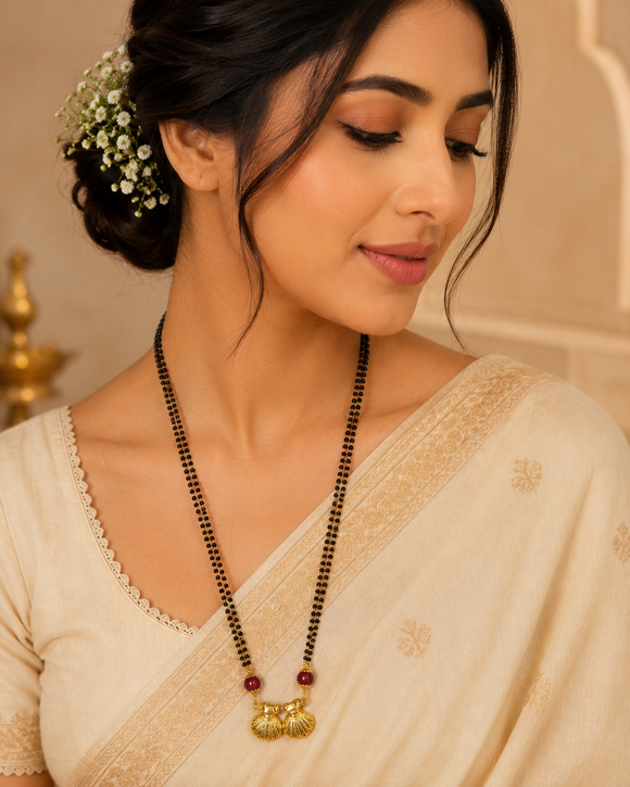 Classic Gold  Twin Pendant Mangalsutra