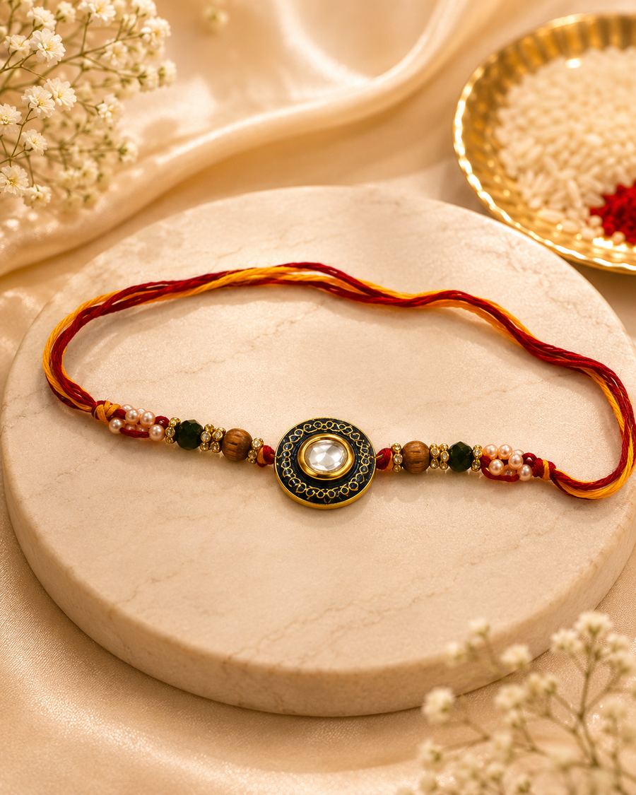 Classic Kundan Rakhi