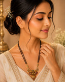 Traditional peacock Mangalsutra set