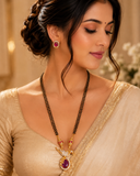 Graceful Designer  Ad stone Pendant  Set  Mangalsutra