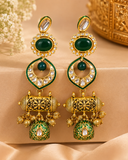 Kundan statement earrings