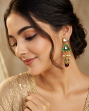 Royal Green Dangler Earrings
