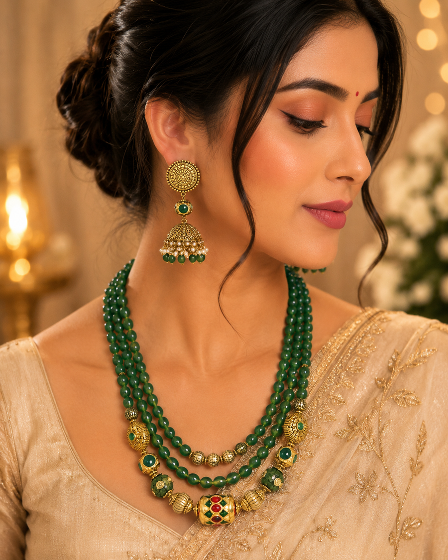 Emerald Heritage Necklace Set