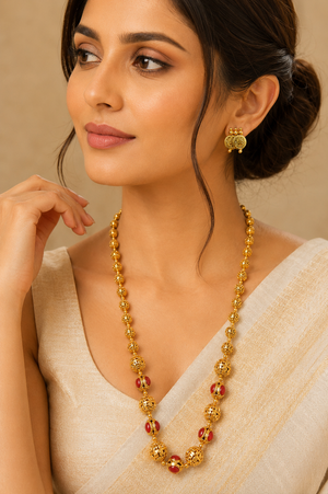 Traditional  Nakshi  Beads  Necklace Set