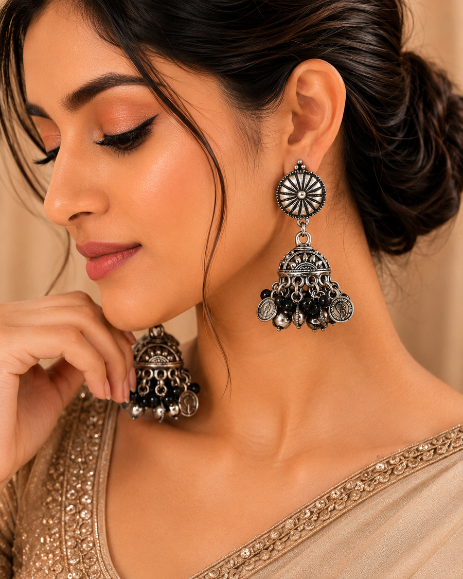 Vintage Coin Jhumka