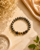 Handmade Pyrite&Tiger Eye Beaded Bracelet
