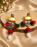 Handmade Multicolour Boho Statement Earrings