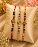 Handcrafted Festive Rakhi Trio (Trio Offer )