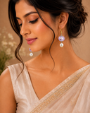 Handcrafted Pastel Pearl Drop Earrings ( Combo)
